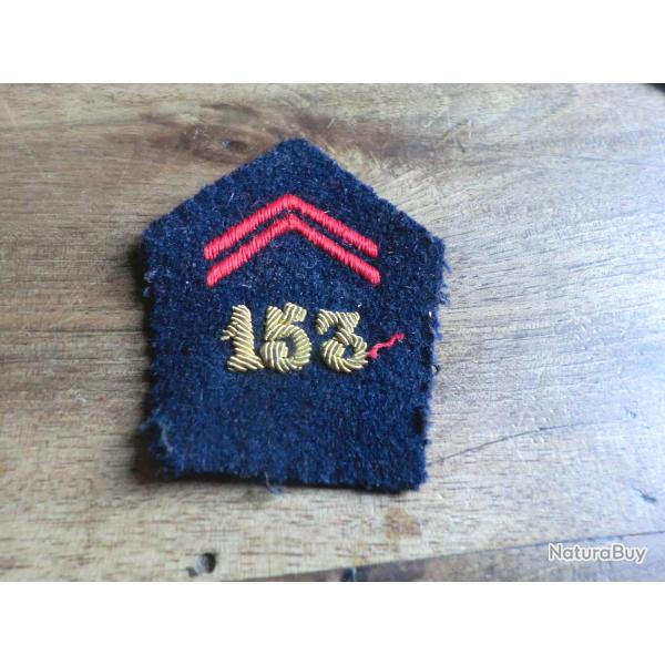 patte de col a cannetille 153�r�giment infanterie