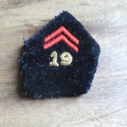 patte de col a cannetille 19&deg;r&eacute;giment g&eacute;nie