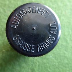 petite boite a graissr pour arme automatique suisse en bak&eacute;lite , pinceau