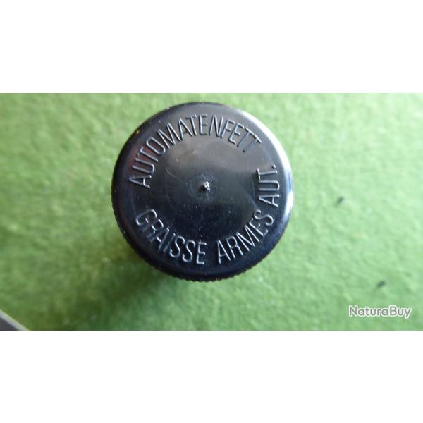 petite boite a graissr pour arme automatique suisse en bak�lite , pinceau