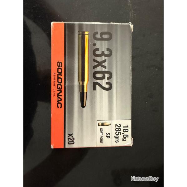 Munitions 9,63X62 .Une bo�te de 20