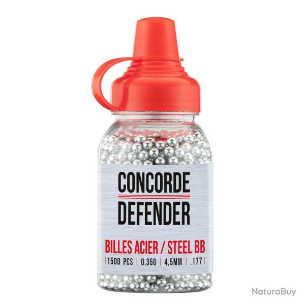 Billes acier CONCORDE DEFENDER 0.35g 4.5mm x1500