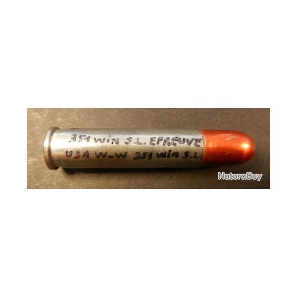 1685 - Rare Cartouche .351 WINCHESTER SELF LOADING Epreuve