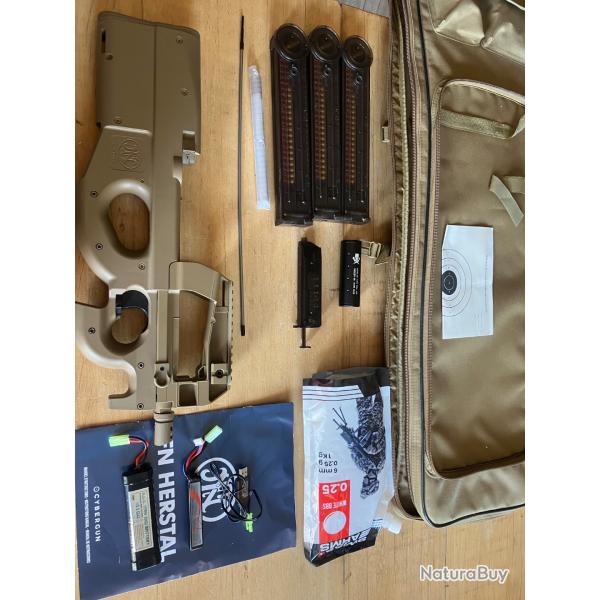 Air soft aeg fn Herstal p90 2 joules .