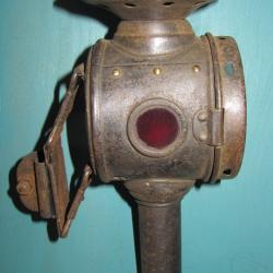 Lampe lanterne ancienne v&eacute;lo &agrave; bougie