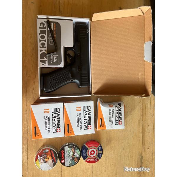 Pistolet CO2 glock 17 umarex plomb 4,5mm 3 joules