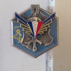 Insigne de la compagnie de commandement et de soutien (CCS) du 1er RCP - Delsart - Matricul&eacute;