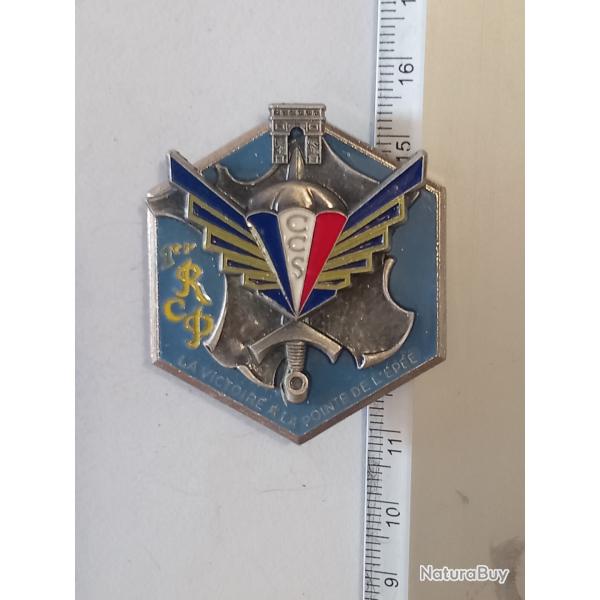 Insigne de la compagnie de commandement et de soutien (CCS) du 1er RCP - Delsart - Matricul�