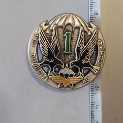 Insigne de la 1&egrave;me compagnie du 1er r&eacute;giment de chasseurs parachutistes (1er RCP)
