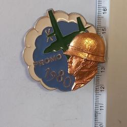 Insigne de promotion de l'&eacute;cole des troupes a&eacute;roport&eacute;es (ETAP) - 1980 - Matricul&eacute;