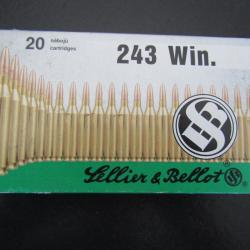 UNE BOITE DE 20 CARTOUCHES SELLIER ET BELLOT
