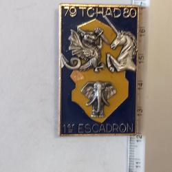 Insigne du 1er escadron du 1er r&eacute;giment de hussards parachutistes (1er RHP) - Tchad (1979-1980)