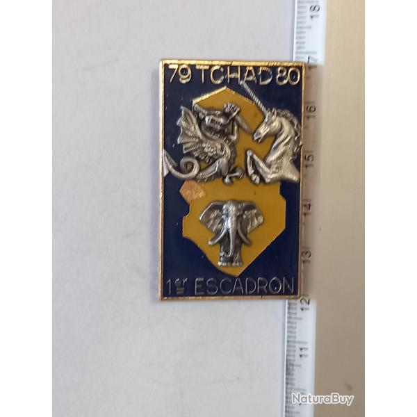 Insigne du 1er escadron du 1er r�giment de hussards parachutistes (1er RHP) - Tchad (1979-1980)