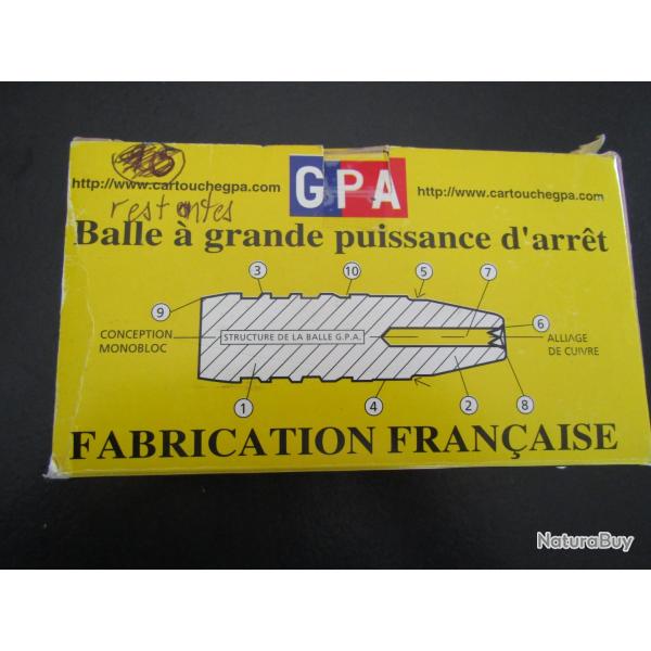 UNE BOITE DE 20 CARTOUCHES SOLOGNE GPA