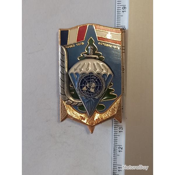 Insigne du 3�me r�giment parachutiste d'infanterie de marine (3�me RPIMa) - Liban (1978) - matricul�