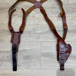 Holster epaules cuir brun Sig-Sauer SP2022 FALCO