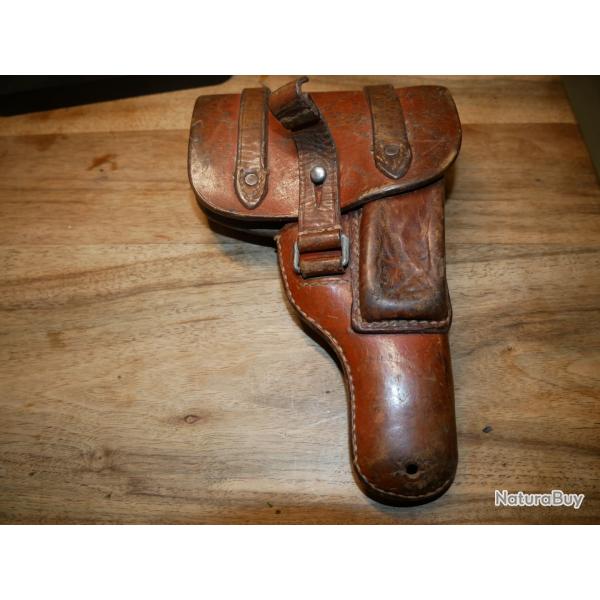 Holster en cuir fauve  LUFTWAFFE JSD 1942 pour Browning 1910/22