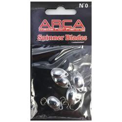 Palettes &agrave; truite Spinner Blades Taille 0 Arca Silver