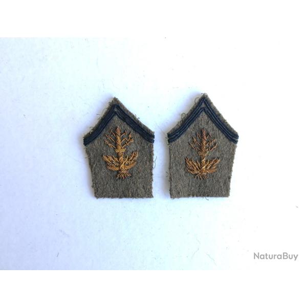Patte de col France 1940 - FR37220a Officier d'�tat-major de l'infanterie