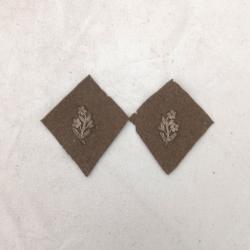 Patte de col France 1940 - FR442420b Paire &eacute;cusson de col poste aux arm&eacute;es (vareuse)