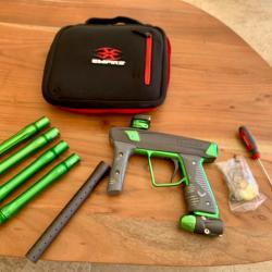 Kit paintball Empire Vanquish GT lead avec bouteille air kevlar et loader &eacute;lectrique