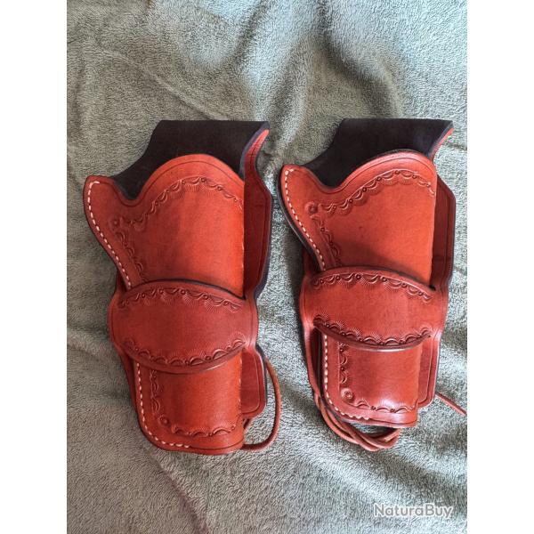 Holsters duo cuir western
