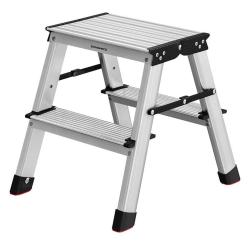 &Eacute;chelle domestique pliable escabeau marchepied 3 niveaux en alu antid&eacute;rapant capacit&eacute; de charge 150