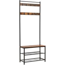 Portemanteau banc vestiaire meuble de rangement chaussure industriel 12_0000882