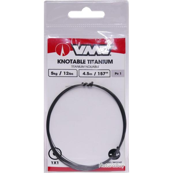 Bas de Ligne VMC Titanium Coil 1X1 3kg 0.25mm 4,5m