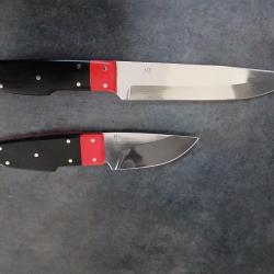 Couteaux ( MG ) un Skinner lame de 9,5 cms  un chasse lame de 17 ,5 CMS  !
