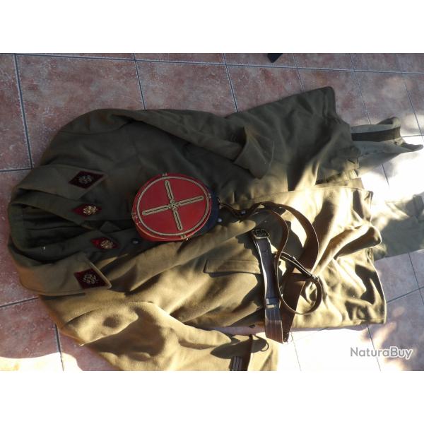 k�pi veste pantalon capote ceinturon officier m�decin capitaine seconde guerre mondiale ww2 mit�