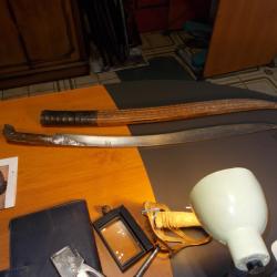 sabre yatagan, &eacute;poque 18/19&egrave;me