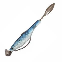 Leurre Souple Hyperlastics Dartspin Football Jig 12cm 10g Fiw French Iwashi Silver