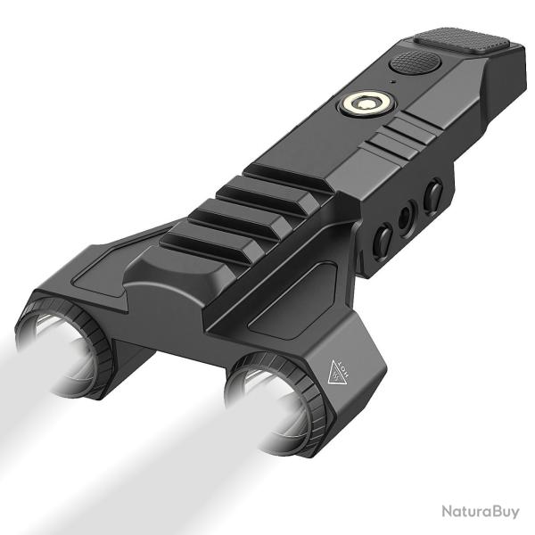 Lampe tactique Picatinny 1450 Lumens - DarkFang DK-9058