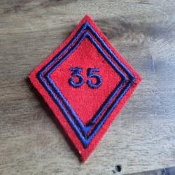 losange de bras 35&deg; r&eacute;giment d'artillerie