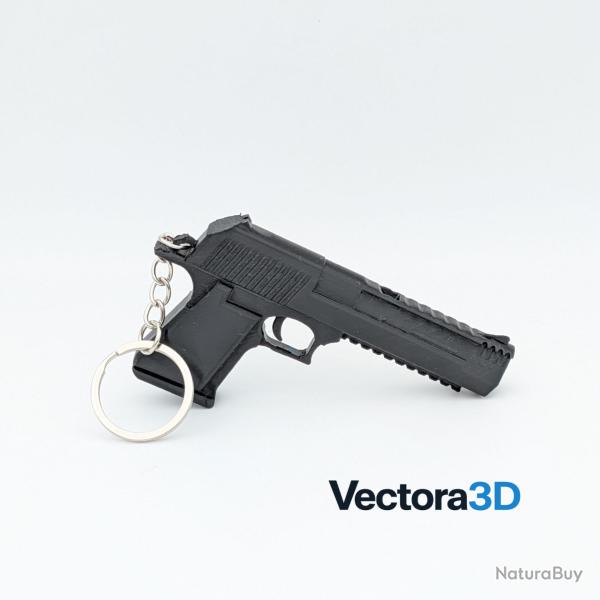 Porte-cl�s Sifflet d'Urgence Desert Eagle Noir - Look Tactique & Survie