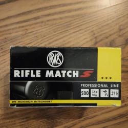Cartouches rifle match S