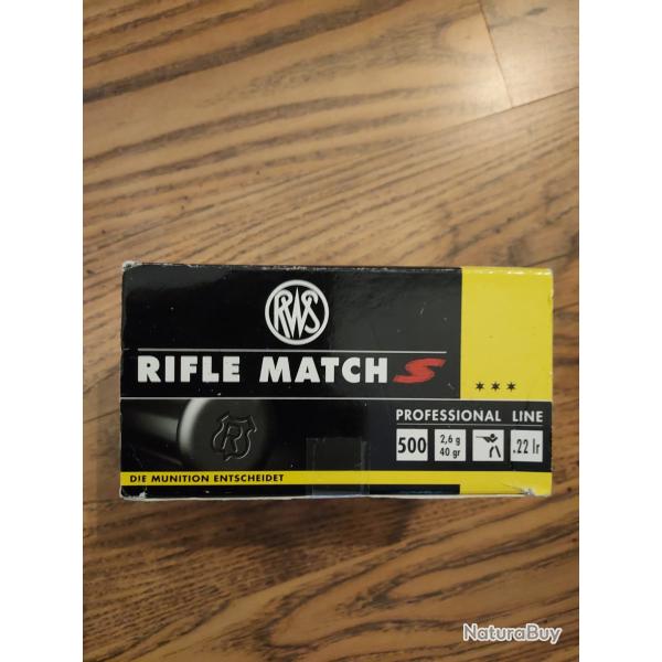 Cartouches rifle match S