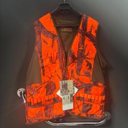 gilet orange fluo PERCUSSION a vendre aux ench&egrave;res, destockage chasse armurerie