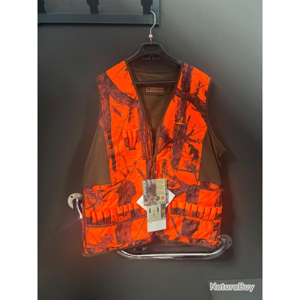 gilet orange fluo PERCUSSION a vendre aux ench�res, destockage chasse armurerie