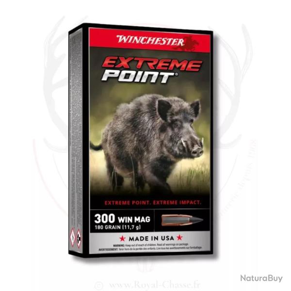 20 balles EXTREME POINT Cal. 300WM 180 GRS WINCHESTER