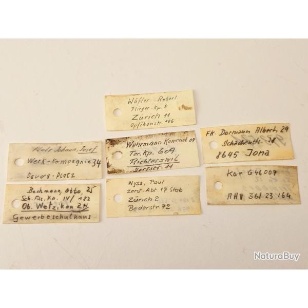 Pi�ce d'identit� / Carte de soldat pour Schmidt Rubin G89 K11 K31 G11