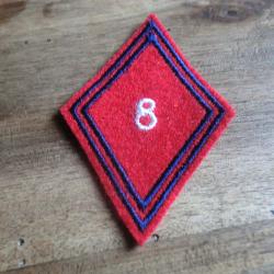 &eacute;cusson losange  8&deg; r&eacute;giment d'artillerie