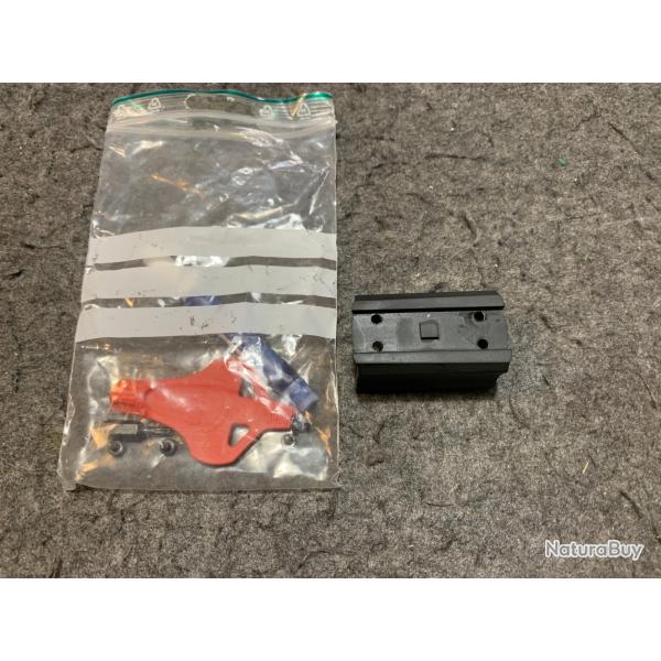 Montage haut pour aimpoint micro h1,h2,S2 sur rail de 21mm