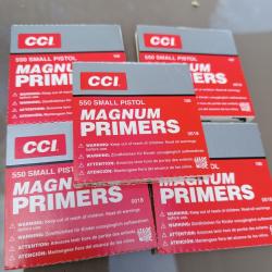 Amorces CCI Small Pistol 550 Magnum x500
