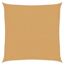 Voile ombrage PEHD sable 2,5x2,5 m anti UV respirante carr&eacute;e