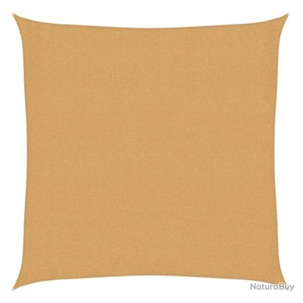 Voile ombrage PEHD sable 2,5x2,5 m anti UV respirante carr�e