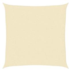 Voile ombrage PEHD cr&egrave;me 2,5x2,5 m anti UV respirante carr&eacute;e