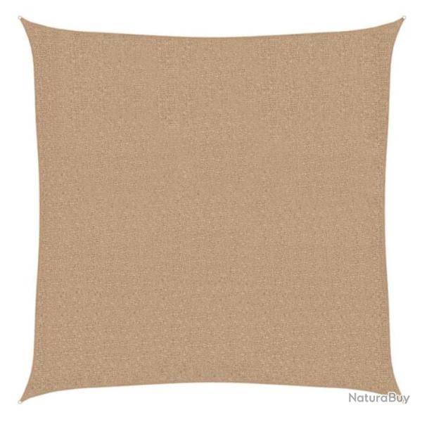 Voile ombrage PEHD taupe 2,5x2,5 m anti UV respirante carr�e