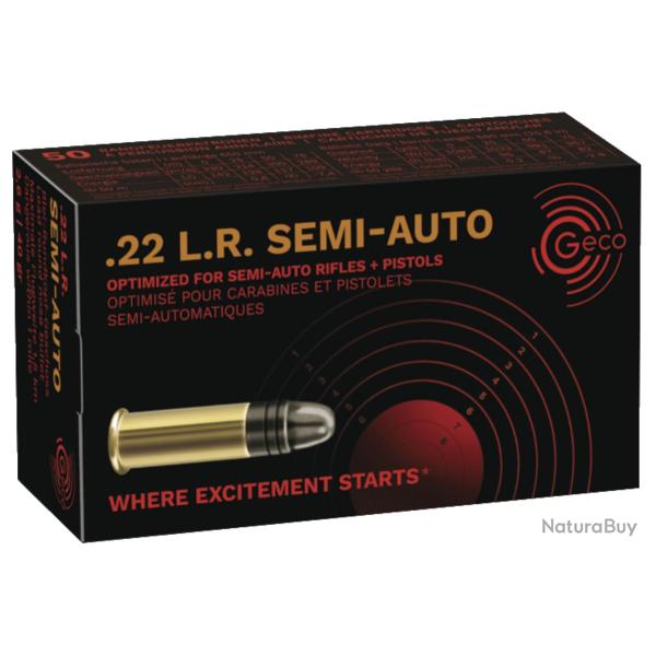 GECO SEMI-AUTO CAL. .22 LR LRN 40GR 2,6G X 1000 /// frais de port OFFERT